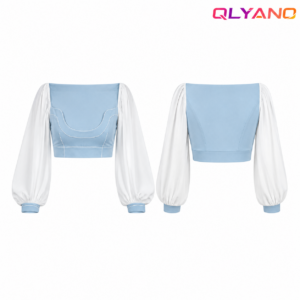 Skyblaues Fußballtrikot mit weißen Details