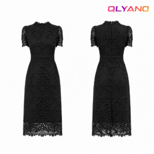 Damenkleid in Schwarz und Silber