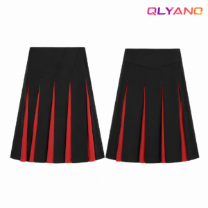 Damen Sportrock Schwarz Rot