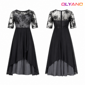 Schwarz-Graues Kleid